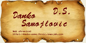 Danko Samojlović vizit kartica